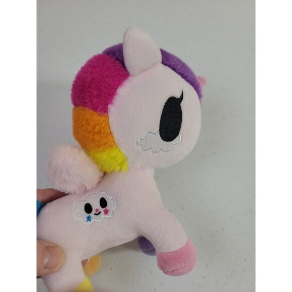 Aurora Tokidoki Neon Star Trixie Rainbow Unicorn Plush Stuffed Animal Toy 8" - Picture 9 of 10